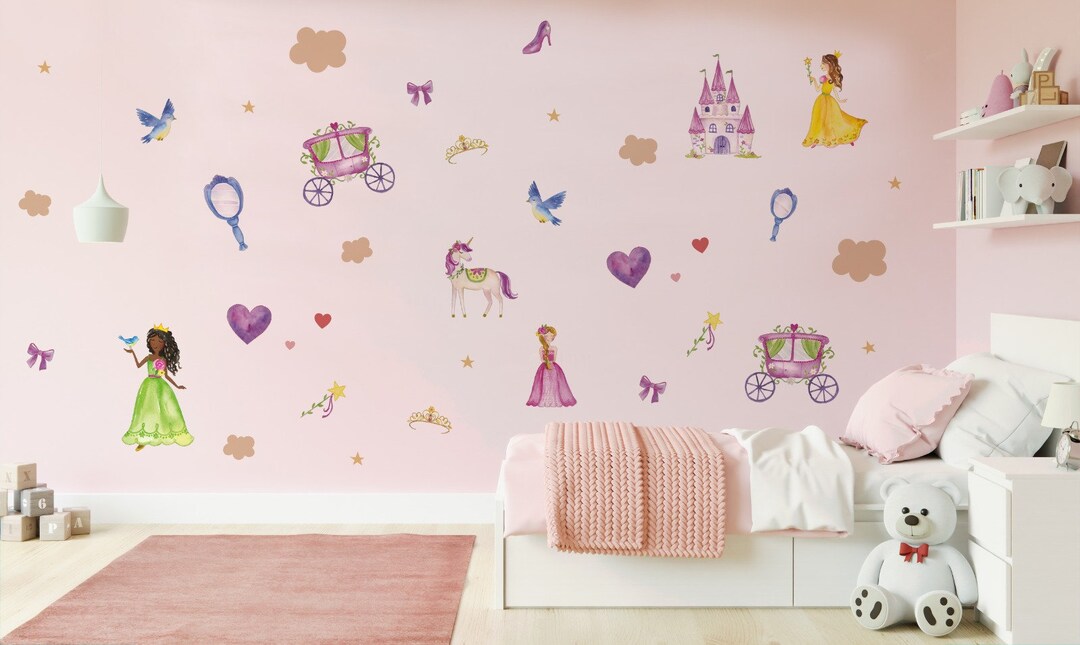 Princess Girl Room Wall Decal Sticker Nursey Play Room Boho Etsy