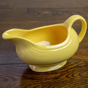 Vintage Fiesta Dinnerware Yellow Gravy Boat