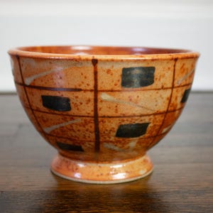 Vintage Art Pottery Pedestal Bowl