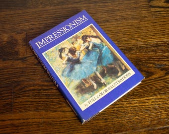 1972 Vintage Impressionismus Kunst Kleines Kaffeetischbuch