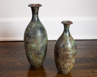 ヴィンテージ イタリア製 陶器 花瓶 ピッチャー 手描き 鳥 鳩 9012