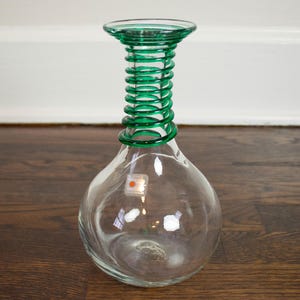 1994 Vintage Blenko Glass Spiralverpackungsvase 9432 Hank Adams 9 &quot;&quot;