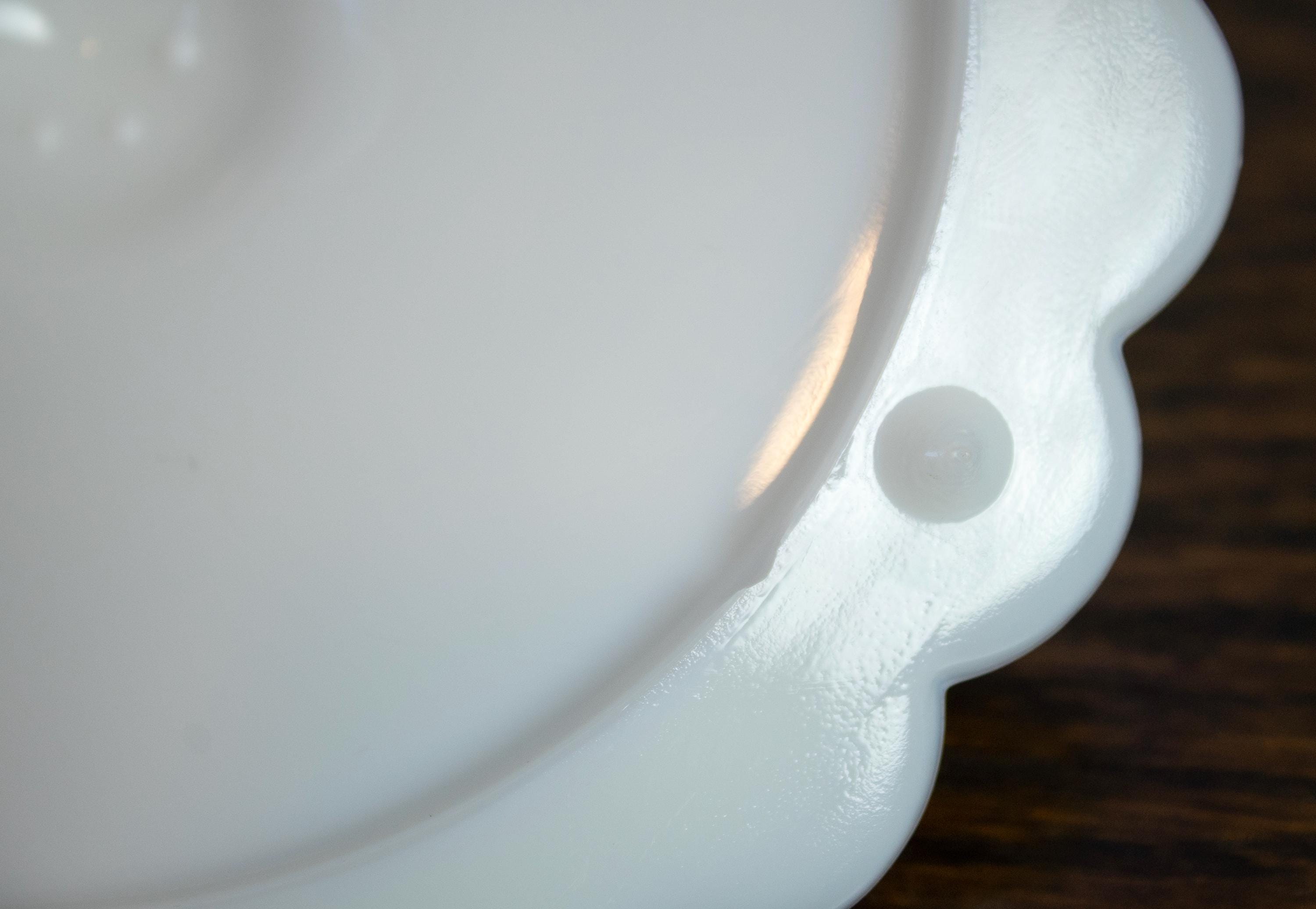 フェントン蓋付きミルクガラス ヴィンテージ フェントン ホブネイル ミルクガラス クリーマー