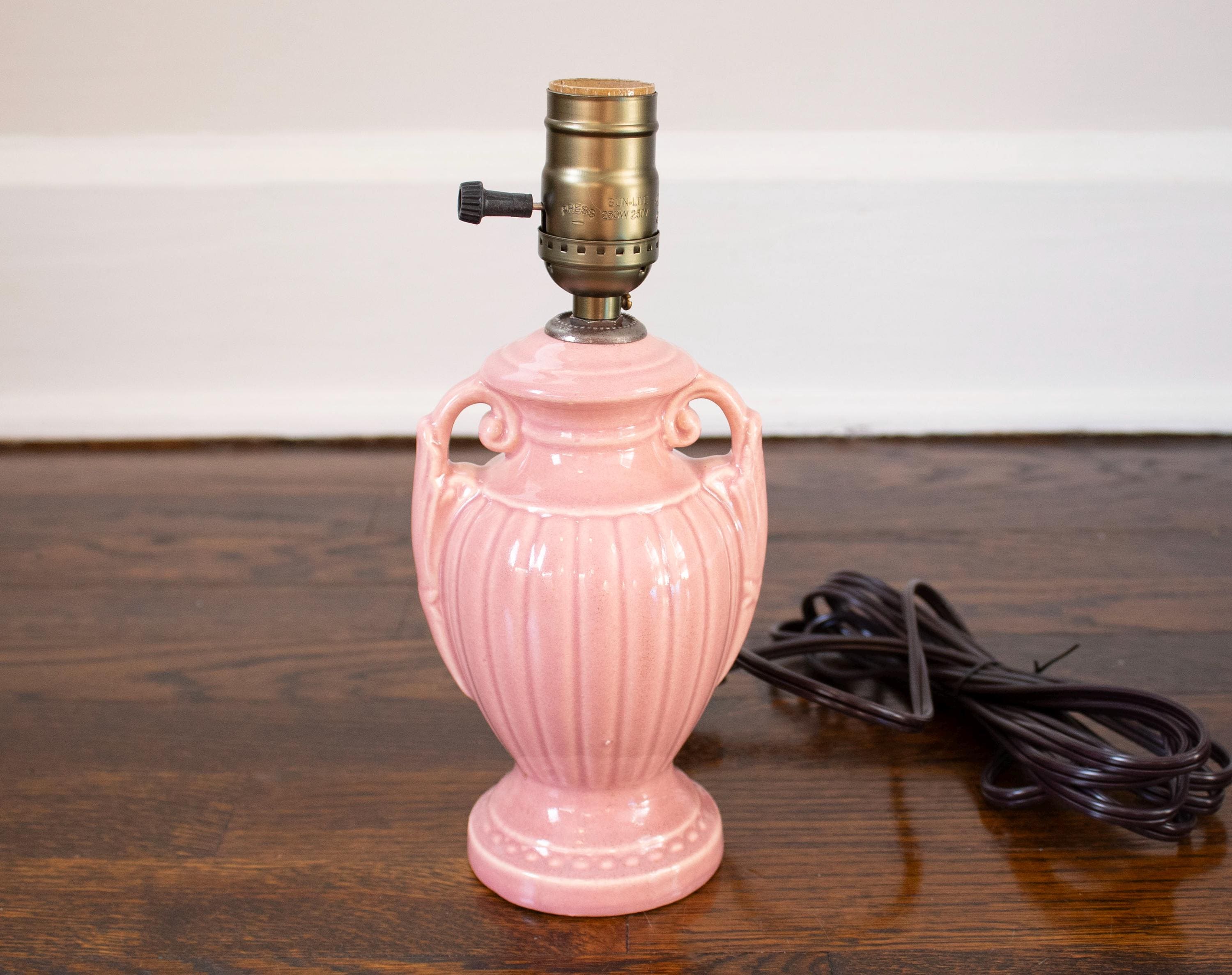 80s Pink Lamp - Etsy