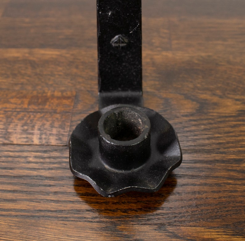 Vintage Cast Iron Candle Wall Sconce Etsy