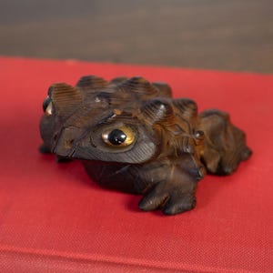 Vintage Japanese Hand-carved Sugi Cryptomeria Frog Toad - Etsy