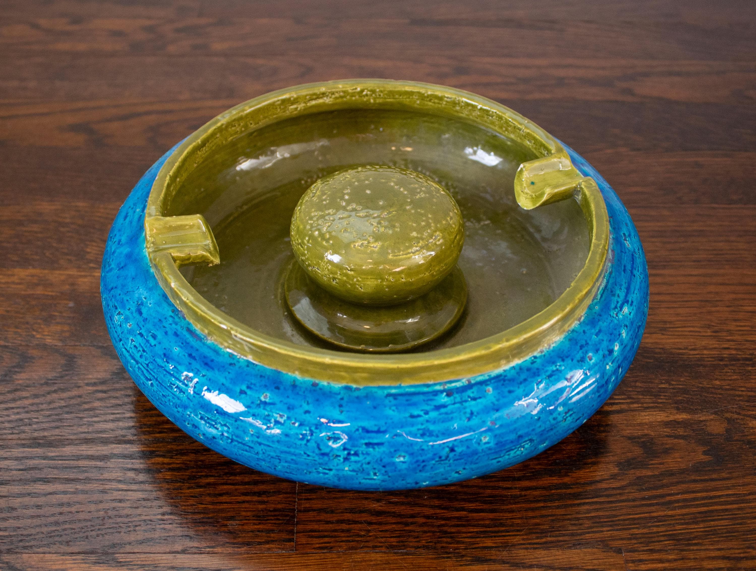 Vintage Italian Pottery Bitossi Rimini Blue Large Cigar Ashtray - Etsy