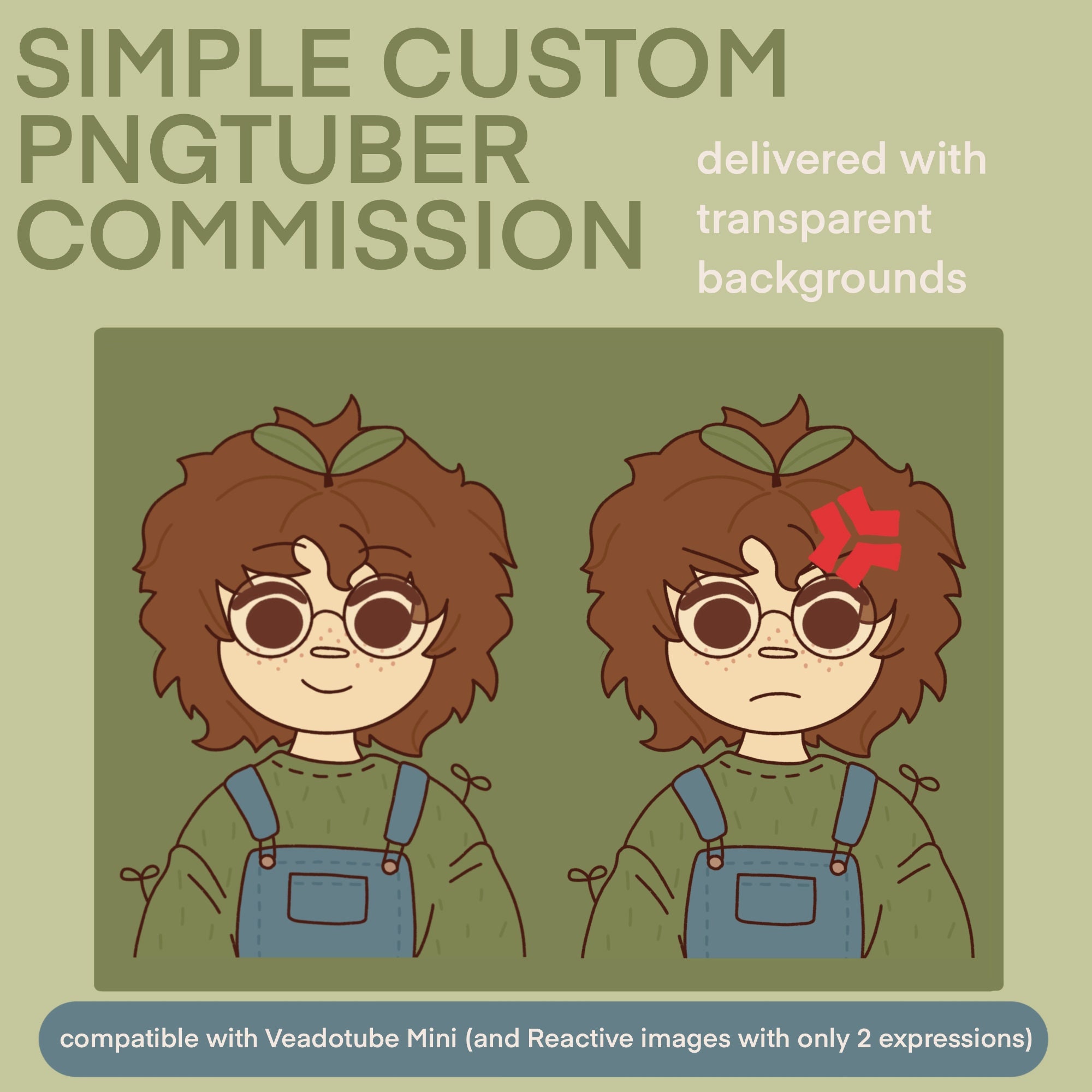 Custom Pngtuber Streaming Voice Reactive Avatar Icon Anime 