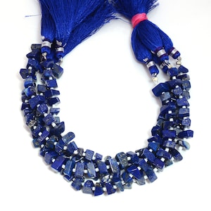 Lapis Lazuli Stone Beads, Smooth Nuggets Cabochon Beads, Blue Gemstone Jewelry Making, 6MM-9MM