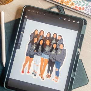 Custom Color Block Portraits - *PRINT* - Etsy