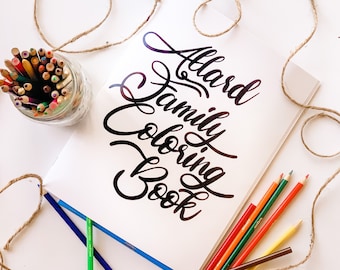 Custom Photo Coloring Book