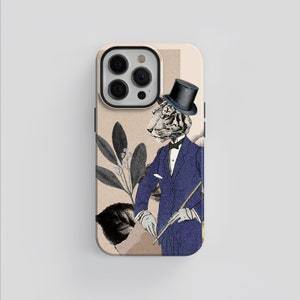 Sir Tiger Abstract Collage Phone Case: iPhone & Samsung Galaxy