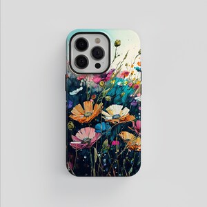 Watercolor Floral Tough Phone Case: iPhone & Samsung Galaxy