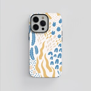 Abstract Scandinavian Phone Case: Minimalist Art, Tough Protection