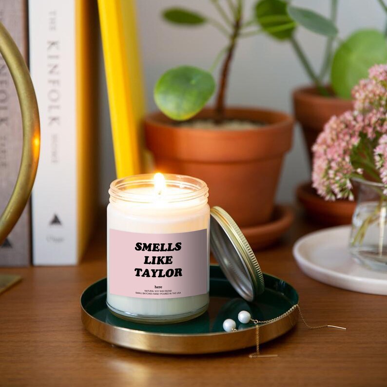 Smells Like Taylor Candle Pop Culture Gifts Funny Candles Etsy