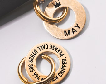 Personalized Pet ID Tag, Custom Collar Charm
