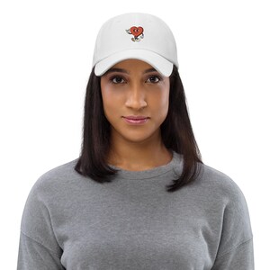 Cartoon Heart Embroidered Hat, Baseball Hat, Valentines Day Hat