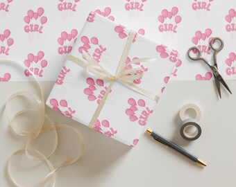 Baby Girl Wrapping paper sheets