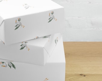 Stork Wrapping paper sheets