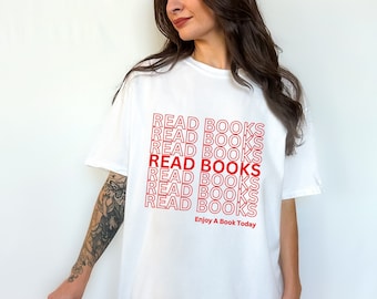 Read Books shirt. Cool Book graphic tee.  Librarian shirt. English teacher shirt. Book lover shirt. Bookish gift.