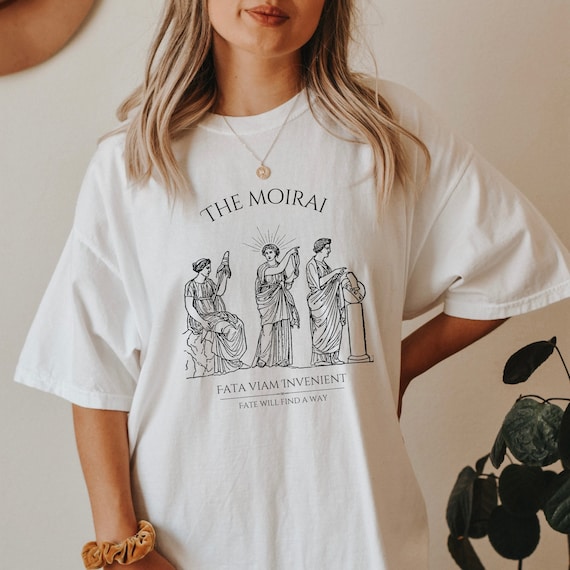 The Fates tshirt. Greek Mythology shirt. Literature shirt. Dark Academia shirt. Alt style. Goddess. Artsy Aesthetic. Moirai Comfort Colors