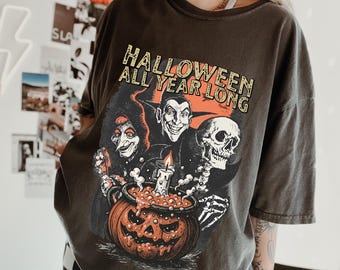Halloween shirt. Cute Halloween shirt. Spooky shirt. Monster shirt. Vampire shirt. Trick or Treat shirt. Ghost shirt. Comfort Colors spooky.
