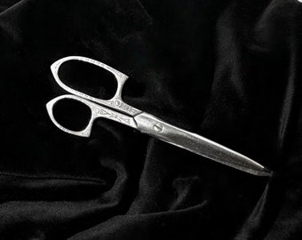 Antique 1920's Eversharp(?) Forged Steel Large 8 Inch Scissors