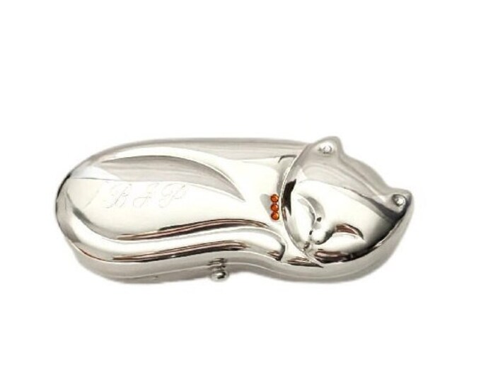 Portachiavi Portapillole Varotto & Co EL134 In Acciaio Silver Plated - Elegante E Compatto, 6,7x3,8x2 Cm, Colore Argento