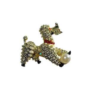 50s Poodle Brooch - Etsy