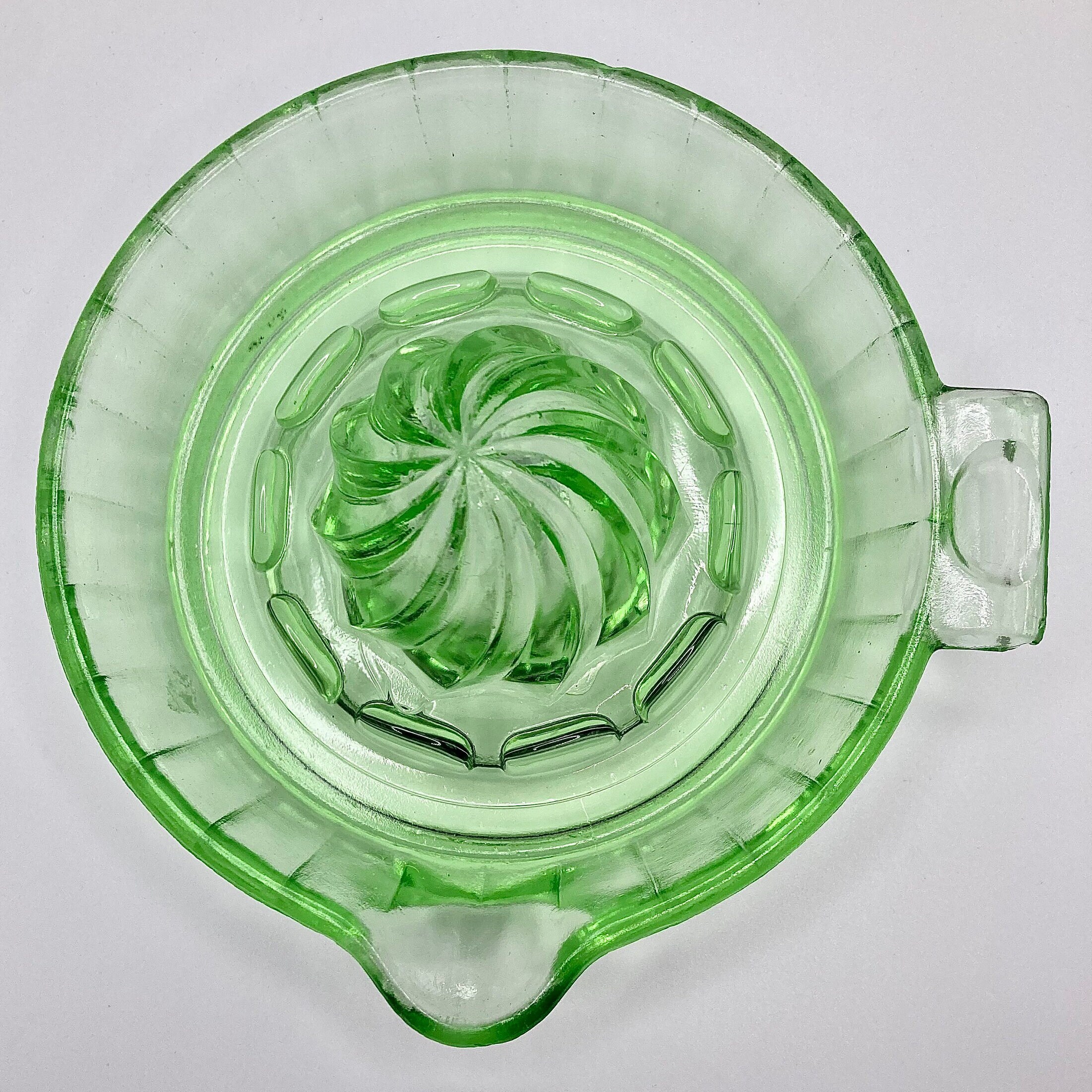 Uranium Ware Green Depression Glass Citrus Juicer Circa 1930s Etsy
