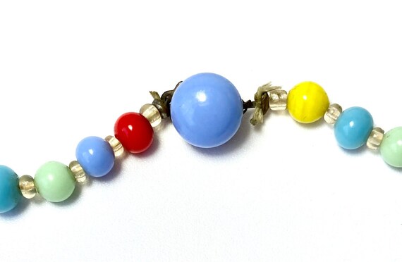 Vintage Art Deco Flapper Beads Necklace Small 5 M… - image 3