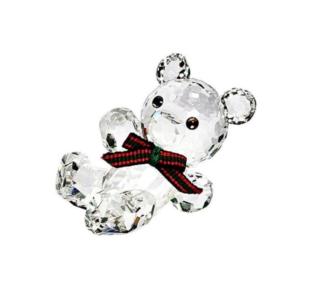 置物 superadamas/SWAROVSKI/Kris Bear Vintage 1993, Swarovski Crystal Kris Bear Reclining Figurine