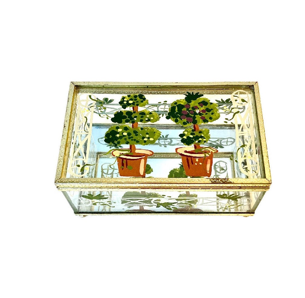 Rectangle Small Mirror Bottom Jewelry and Display Box