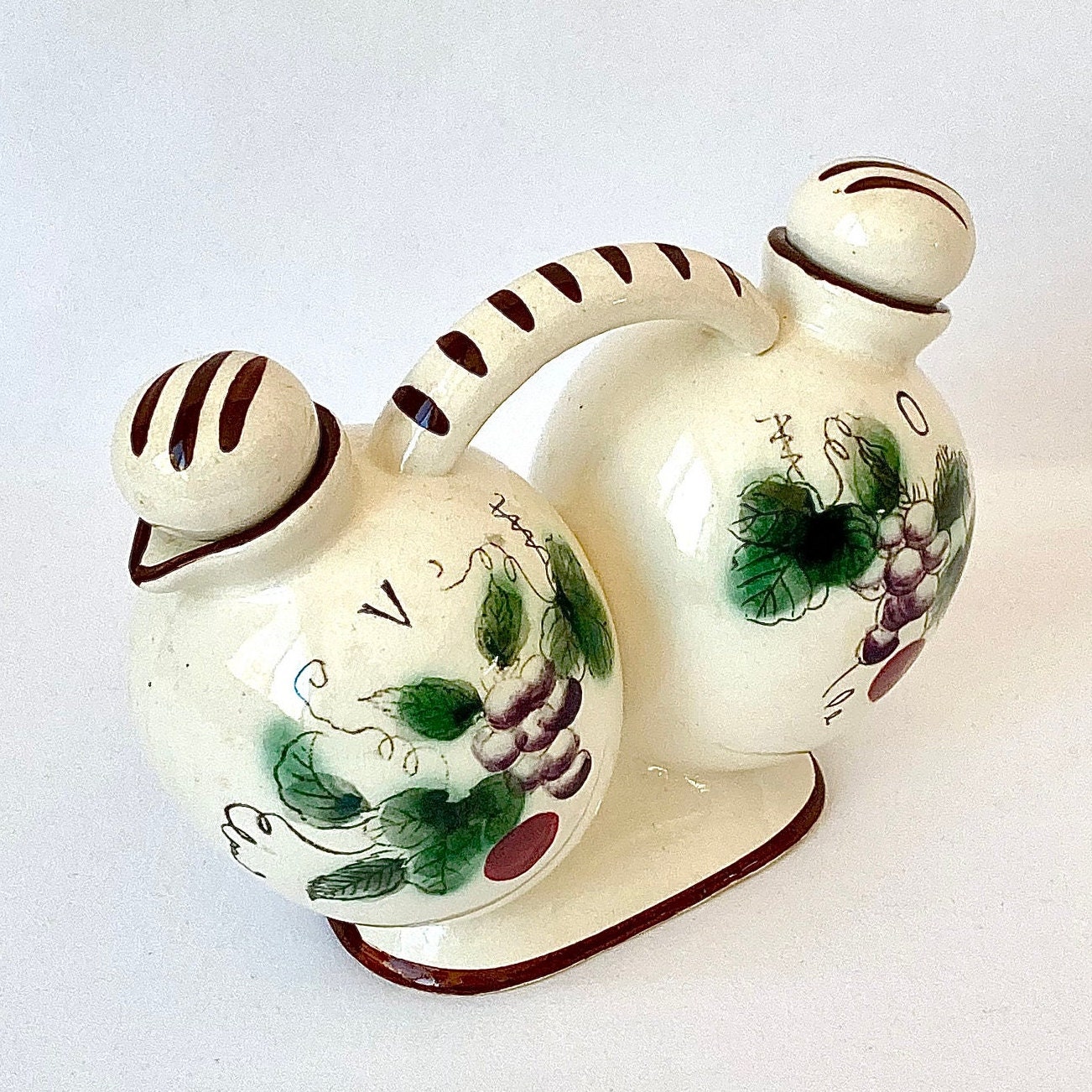 Juego de Aceitera-Vinagrera de Porcelana Vintage (Ref. 069)  Cerámica  artesanal, Manualidades de cerámica, Vajilla de cerámica