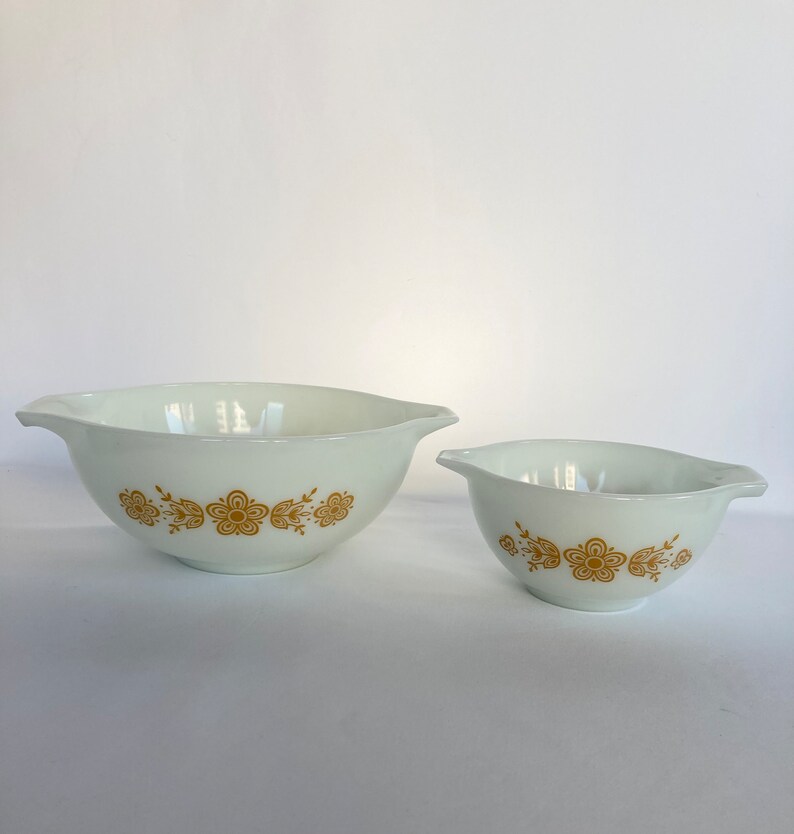 Vintage Pyrex Mixing Bowls Complete Set of 4 Cinderella Bowls Etsy