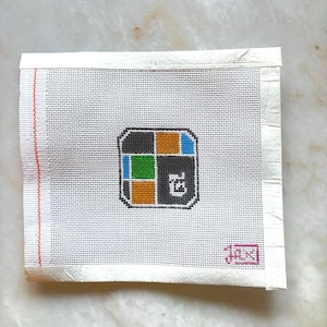 NYT Wordle | Hand painted needlepoint canvas