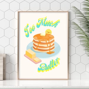 Felix Stray Kids Too Much Butter Art, pôster Skz Meme, panquecas Felix e Seungmin, Stray Kids Quotes, tamanho A4 e A5, download digital
