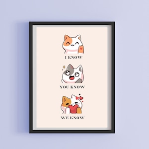 Lee weiß, Stray Kids Art,grundige Doongie und Dori, SKZ Poster, digitaler Download, A4 und A5 Set, Lee weiß Katzen, süße Katze Anime Design