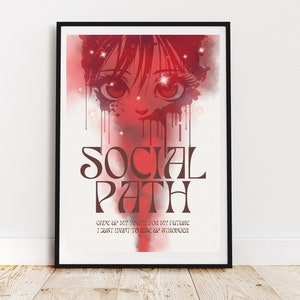 Stray Kids Social Path Art Print Descarga digital SKZ Music Poster, A4 y A5 Sizes Set, Anime Kpop Wall Art, Renuncié a mi juventud por mi futuro