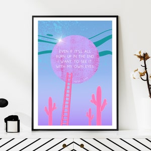 Stray Kids Han Maybe Print Digital Download, SKZ Han Jisung Poster, A4 and A5 Sizes Set, Kpop Wall Art, Bold Abstract Room Decor