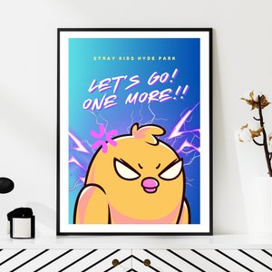 Felix Stray Kids Hyde Park Art Digital Download, SKZ London Poster, Skzoo Bbokari, A4 and A5 Sizes, Kpop Room Decor