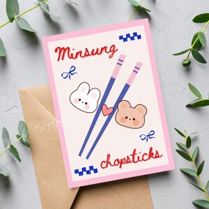 Stray Kids Minsung konsttryck digital nedladdning, SKZ Han Jisung och Lee Know affisch, söt Kpop rumsdekor, A4 och A5 storlekar set, ätpinnar bild 7