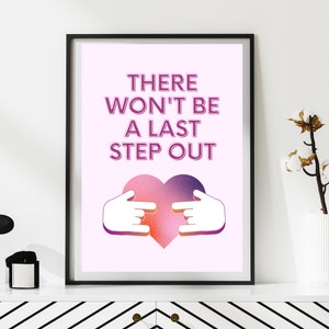 Verdwaalde kinderen Step Out-kunst, SKZ Stay-print, digitale download, Bang Chan-citaat, There Will't Be A Last Step Out, set op A4- en A5-formaat