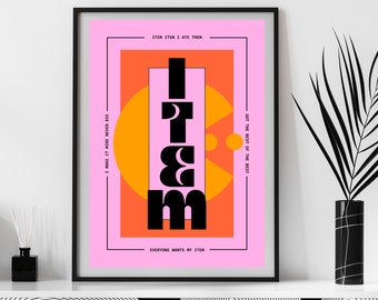 Stray Kids ITEM Konsttryck, SKZ 5-STJÄRNIG Poster (Digital Nedladdning)