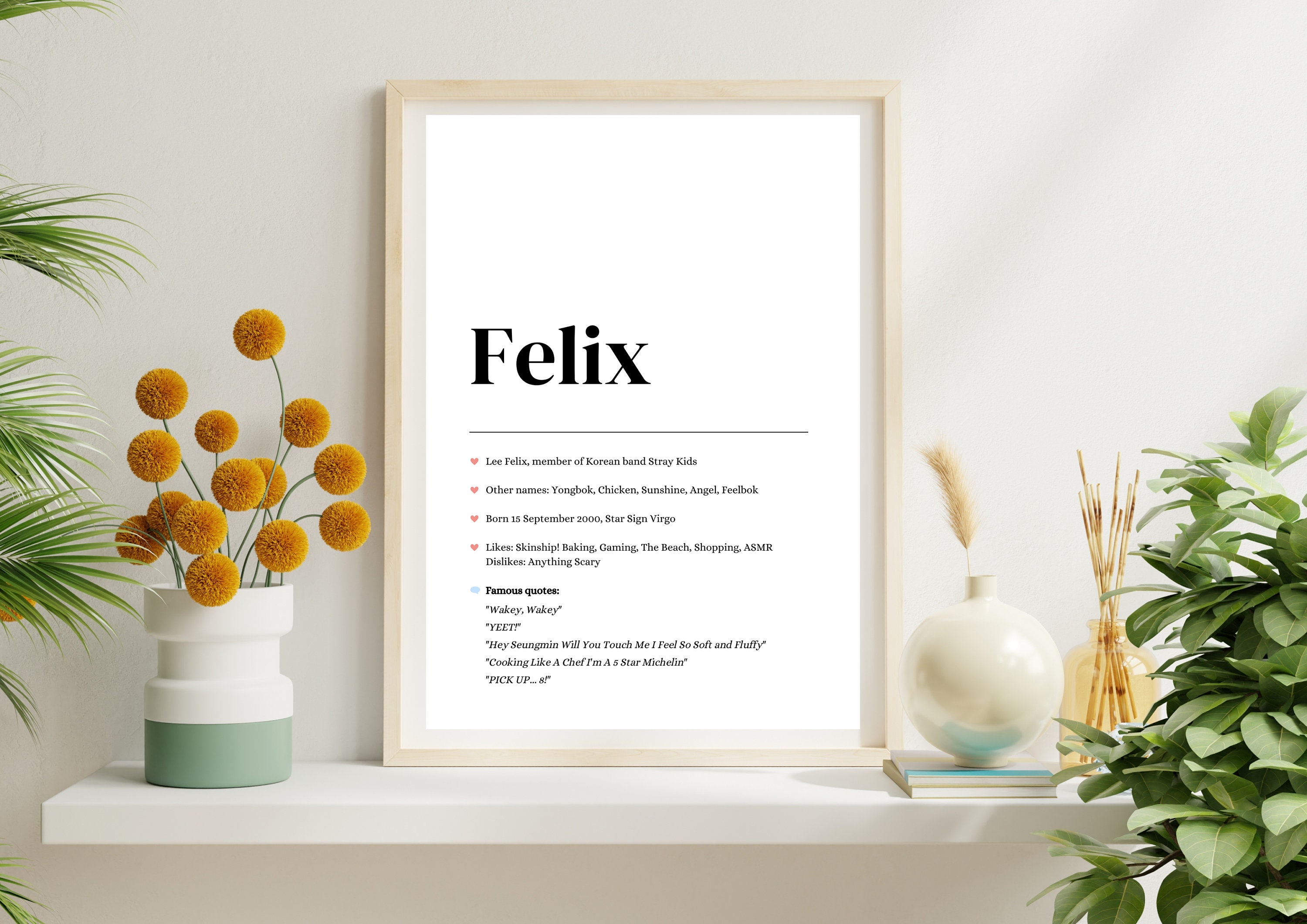 Lee felix and hyunjin straykids Art Board Print for Sale by