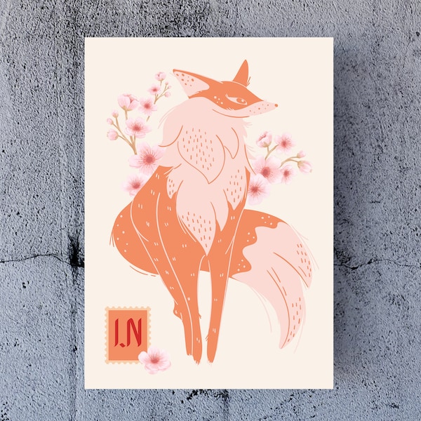 Stampa artistica di Stray Kids I.N. Fox, poster Kpop Cherry Blossom (download digitale)