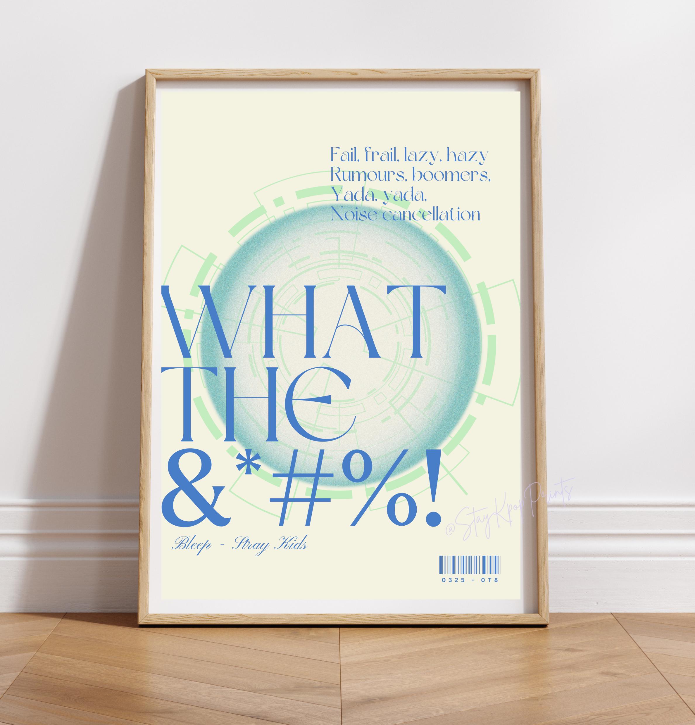 Stray Kids Bleep Art Print Digital Download, SKZ Karma Poster, A4