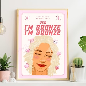 Stray Kids Felix Bronze Kunstdruck Digitaler Download, SKZ Zitat, Yongbok Poster, A4 und A5 Größen Set, Kpop Raumdekor in Pink, Gaming
