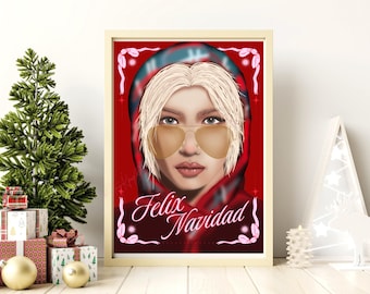Felix Navidad Stray Kids Art Digital Download, SKZ Christmas Evel