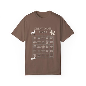 Great Dane Bingo Unisex T-shirt, Funny Dog Lover Tee, Puppy Parent Apparel, Gift for Great Dane Owners, Sarcastic Animal Graphic Shirt